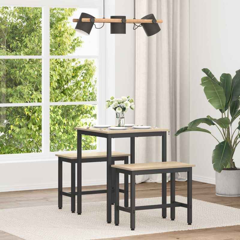 vidaXL Mesas de jantar Madeira processada